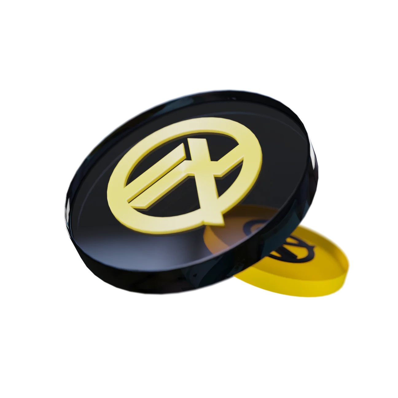 Logo em uma moeda 3D